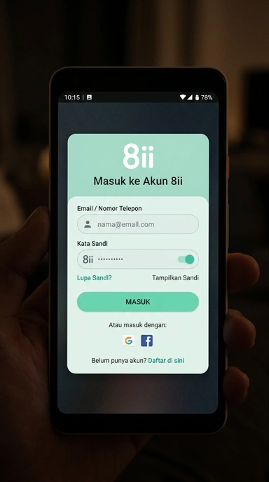 Masuk Akun 8ii untuk Pengguna Android