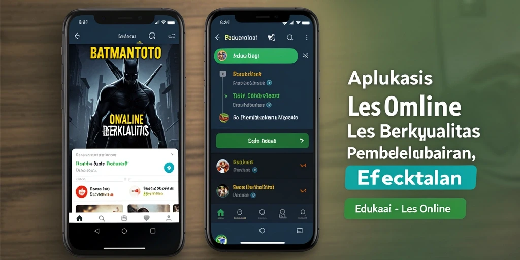 Tampilan antarmuka menarik dari aplikasi Les Online BATMANTOTO.