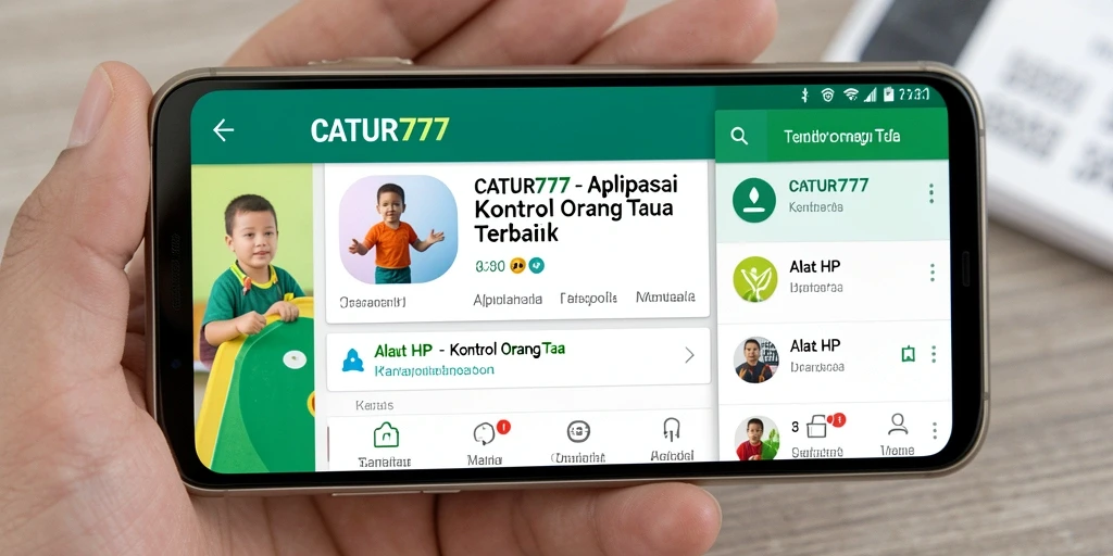 Antarmuka CATUR777 yang ramah pengguna untuk kontrol orang tua.
