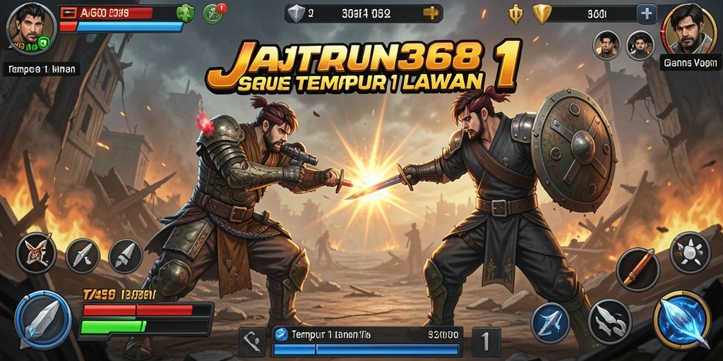 Tampilan antarmuka user-friendly JAGO368 dalam pertempuran 1 Lawan 1.