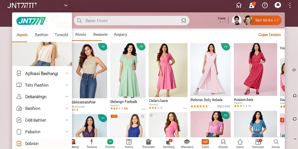 Tampilan antarmuka JNT777 yang stylish dan mudah digunakan.