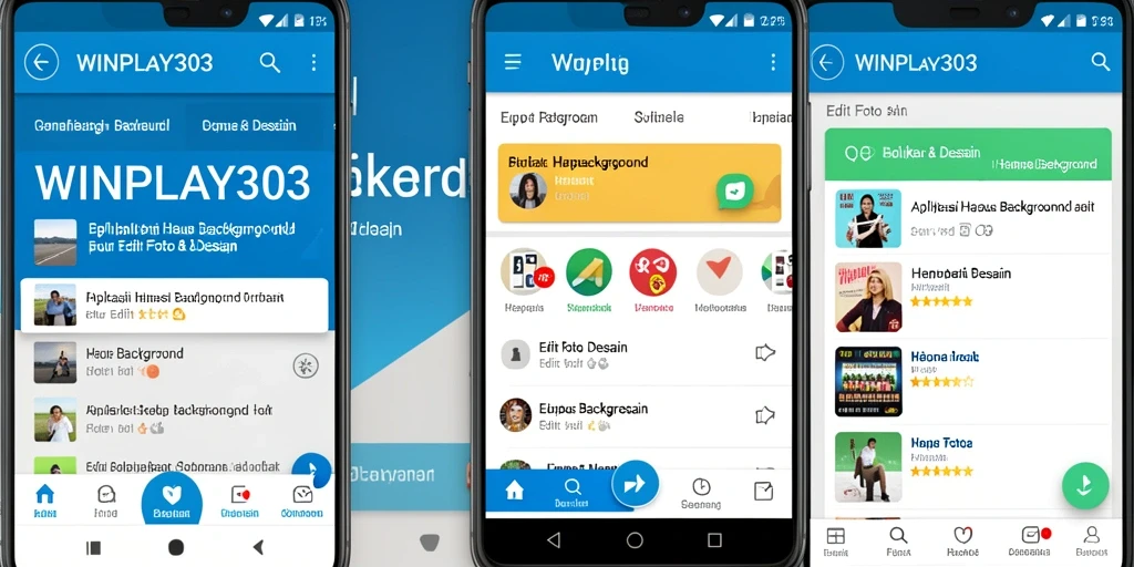 Antarmuka aplikasi WINPLAY303 untuk menghapus background dengan mudah.